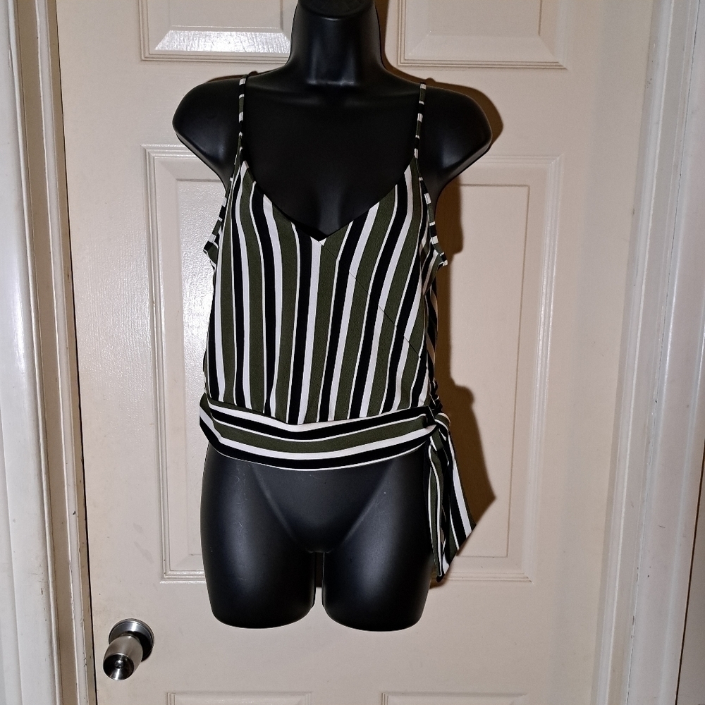 Express striped Tank top size small